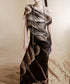 Feather Print Mermaid Dress